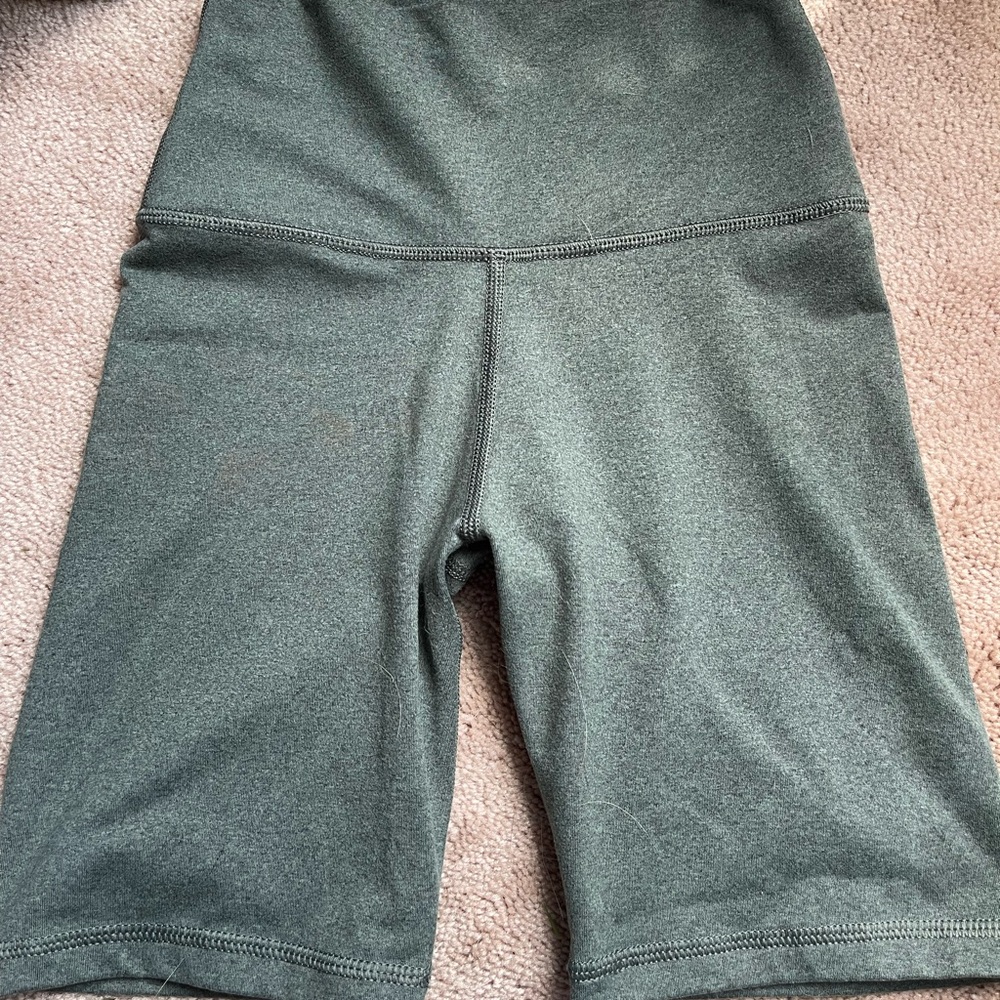 Aerie Olive/Grey Bike Shorts